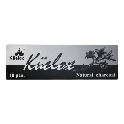 Küelox naturligt ritkol, 10 st tunna pinnar för skiss och teckning