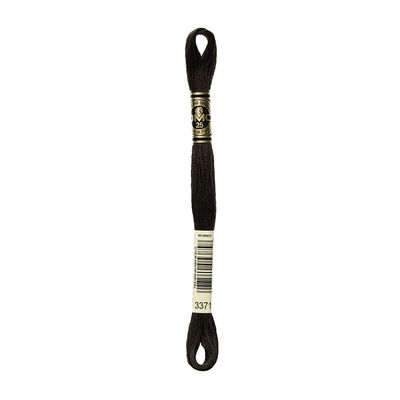 DMC Mouliné Spécial i färgen Black Brown 3371 broderigarn 8 meter