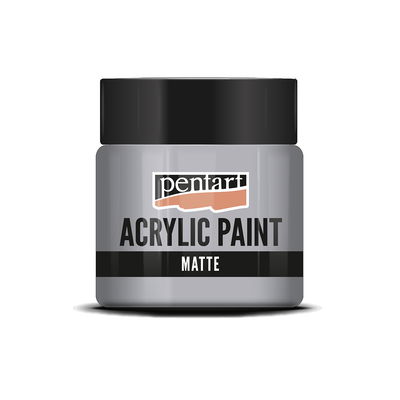 Matt akrylfärg Grey, 50 ml, Pentart Acrylic