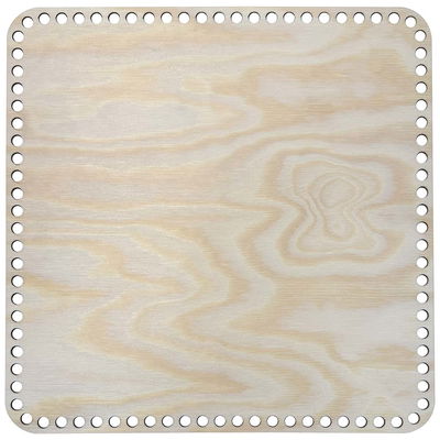 Fyrkantig bas till virkade korgar, 30x30 cm Fyrkantig bas till virkade korgar. Denna korgbotten har storleken 30x30 cm och är tillverkad i furu
