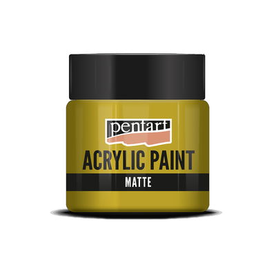 Matt akrylfärg Ochre, 50 ml, Pentart Acrylic