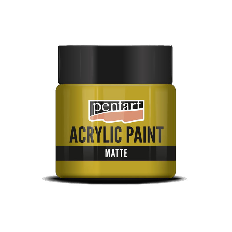 Matt akrylfärg Ochre, 50 ml, Pentart Acrylic