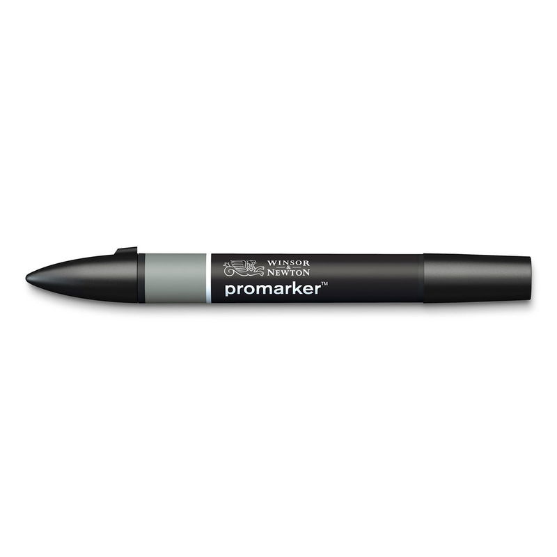 Winsor & Newton Promarker Ice Grey 5 IG5 marker med dubbelspets frilagd på vit bakgrund