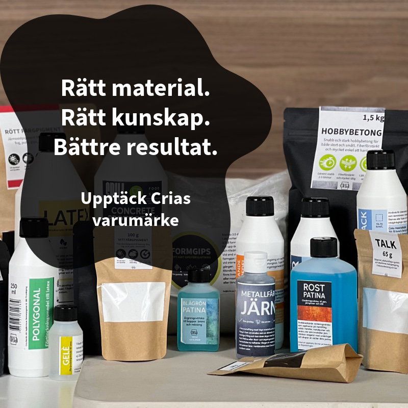 Crias produkter inom gjutning, formmaterial och specialprodukter