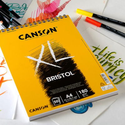 Canson XL Bristol spiralblock A4 180 g