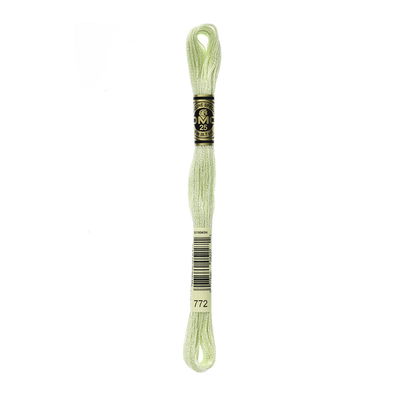 DMC Mouliné Spécial i färgen 772 Very Light Yellow Green broderigarn 8 meter