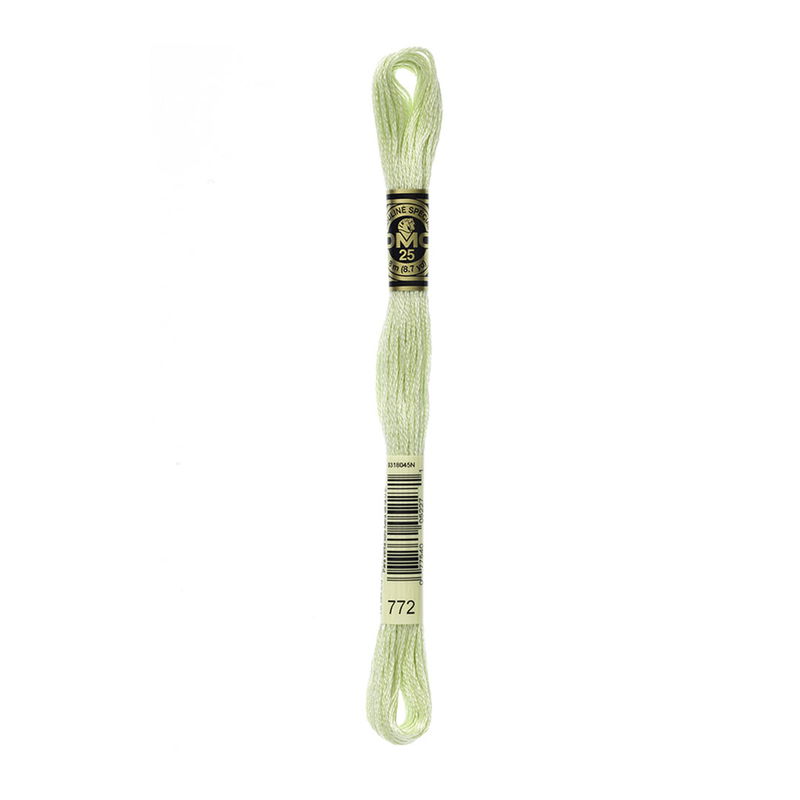 DMC Mouliné Spécial i färgen 772 Very Light Yellow Green broderigarn 8 meter
