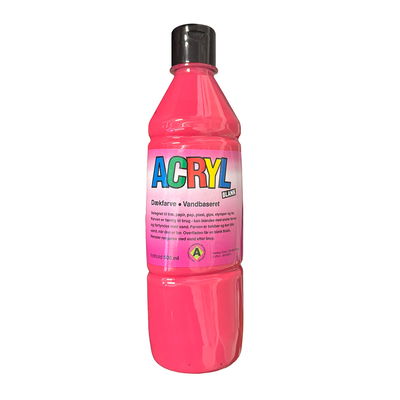Fantasy Colour Röd 500 ml flaska med Röd akrylfärg, Fantasy Colour