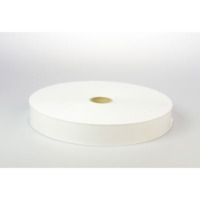 Vit gummerad syrafri pappersremsa på rulle