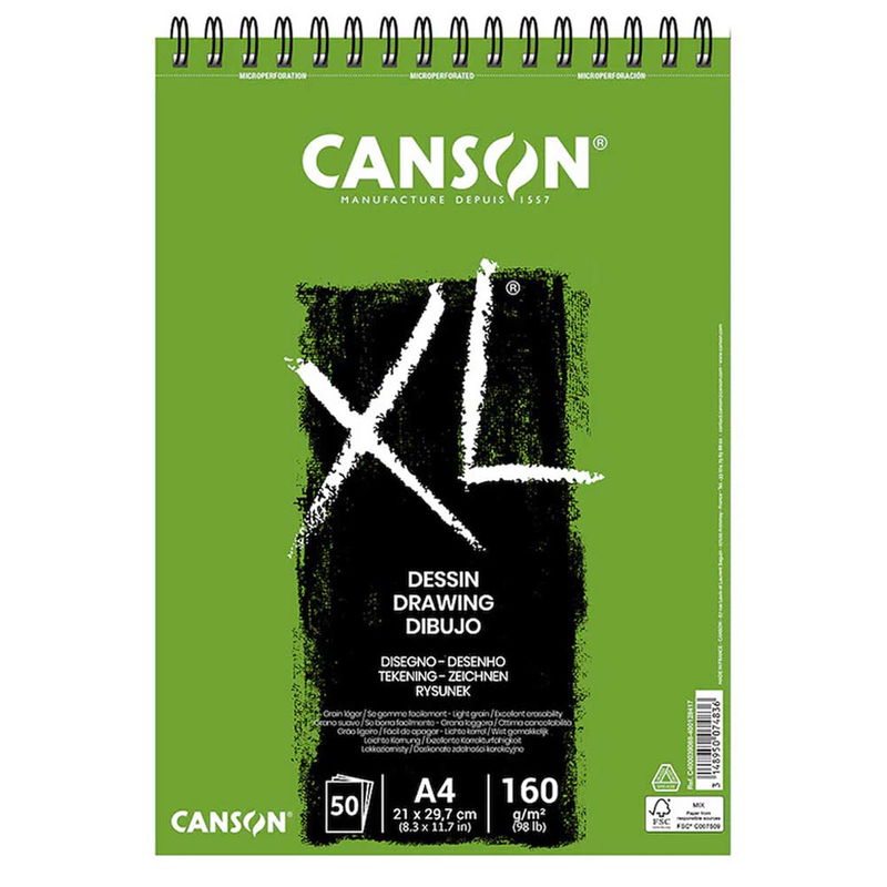 Block till skiss och skrapning, Canson XL Dessin Ritblock A4