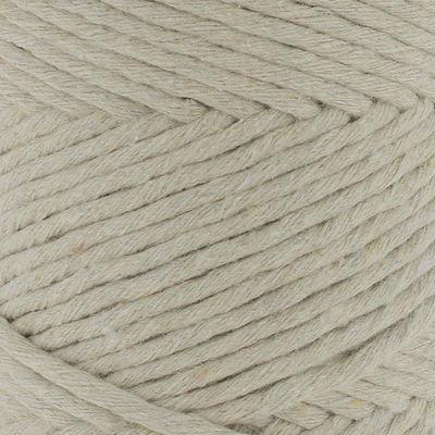 Närbild av Hoooked Spesso Chunky Cotton 500g Biscuit garnstruktur