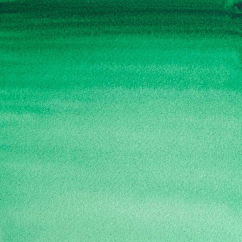 Färgprov av Winsor & Newton Professional Water colour Winsor Green (Yellow Shade)