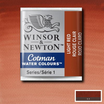 Winsor & Newton Cotman akvarellfärg halvkopp, Light Red