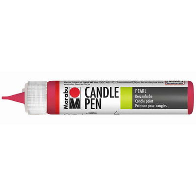 Marabu Candle Pen Pearl Cherry Red 25 ml med spets för målning på ljus