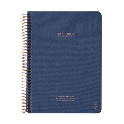 KOZO Anteckningsblock i färgen Navy Blue. 100 grams krämfärgat linjerat papper. Storlek A5