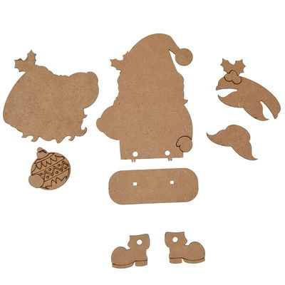 Delar till Tomte på kant med julkula, DIY-kit, julpyssel