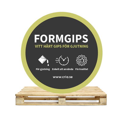 Formgips i stor volym 1250 kg, vitt hårt gips för gjutning