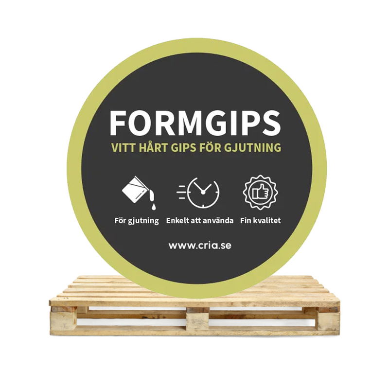 Formgips i stor volym 1250 kg, vitt hårt gips för gjutning