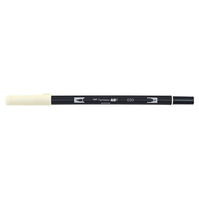 Vattenbaserad penna med två spetsar, en fineliner och en penselspets, Tombow ABT Dual Brush Peach