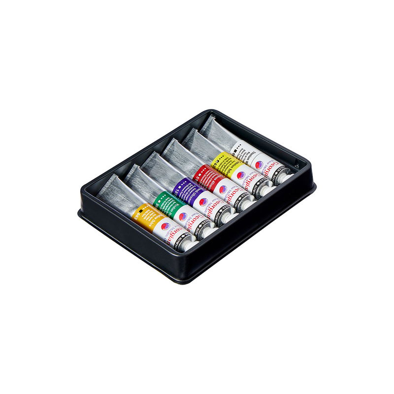 Georgian Water Mixable Oil Paint Starter Set 6x20 ml vattenlöslig oljefärg alla färger i tråg