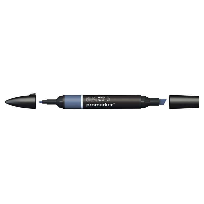 Winsor & Newton Promarker Midnight Blue B624 marker med bred snedskuren spets och smal rund spets