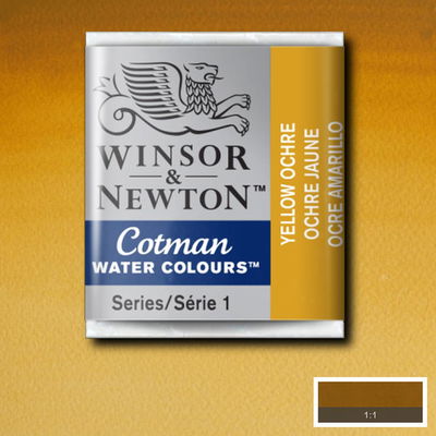 Winsor & Newton Cotman akvarellfärg halvkopp, Yellow Ochre
