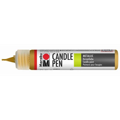 Marabu Candle Pen Metallic Gold 25 ml med spets för målning på ljus