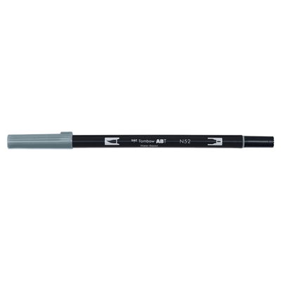 Vattenbaserad penna med två spetsar, en fineliner och en penselspets, Tombow ABT Dual brush Cool Gray 8