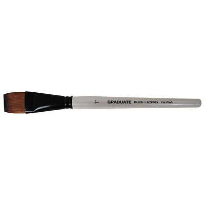 Daler-Rowney Graduate syntetpensel flat wash 1 med kort skaft