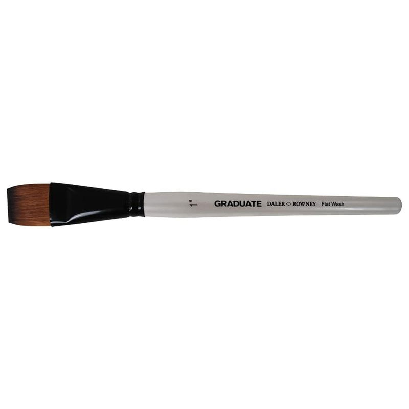 Daler-Rowney Graduate syntetpensel flat wash 1 med kort skaft