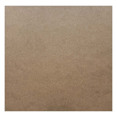 MDF-skiva 2,5 mm 40x40 cm sett rakt framifrån med slät träfiberyta