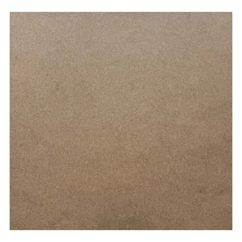 MDF-skiva 2,5 mm 40x40 cm sett rakt framifrån med slät träfiberyta