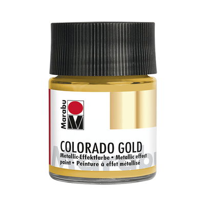 Marabu Colorado GOLD, metallicfärg i glasflaska. Färg Gold