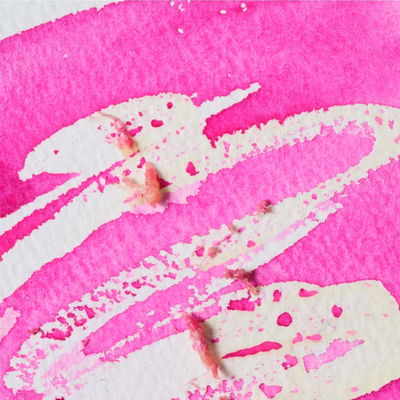 Maskeringsvätska från Winsor & Newton, Art Masking Fluid, under användning