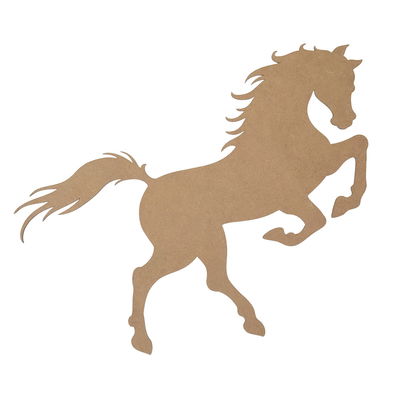 Stegrande häst i MDF 41,4 cm Cria Stegrande häst i MDF 41,4 cm, dekoration att måla eller hänga upp från Cria