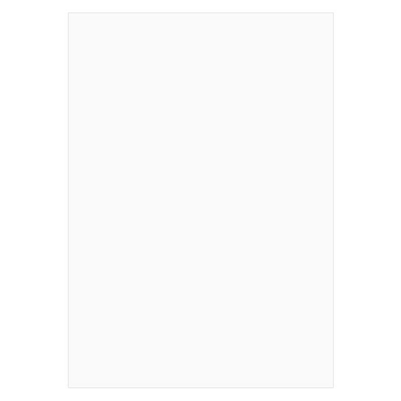 Vit solid kartong 50x70 cm i 620 g, tjock genomfärgad hobby- och skyltkartong