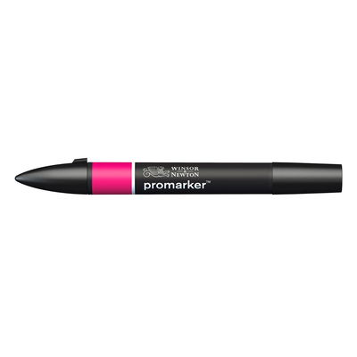 Winsor & Newton Promarker Magenta M865 marker med dubbelspets frilagd på vit bakgrund