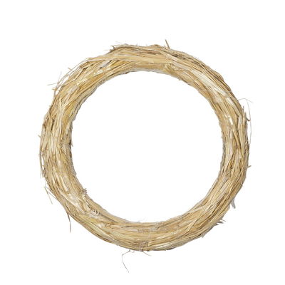 Halmkrans 27 cm i diameter och 3 cm bred för advent, jul och säsongsdekorationer