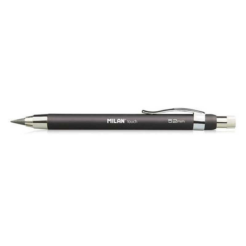 Stifthållare MILAN touch 5,2 mm i svart med grovt grafitstift