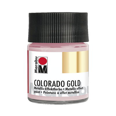 Marabu Colorado GOLD, metallicfärg i glasflaska. Färg Rose Gold