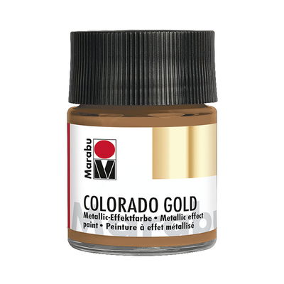 Marabu Colorado GOLD, metallicfärg i glasflaska. Färg Antique Copper