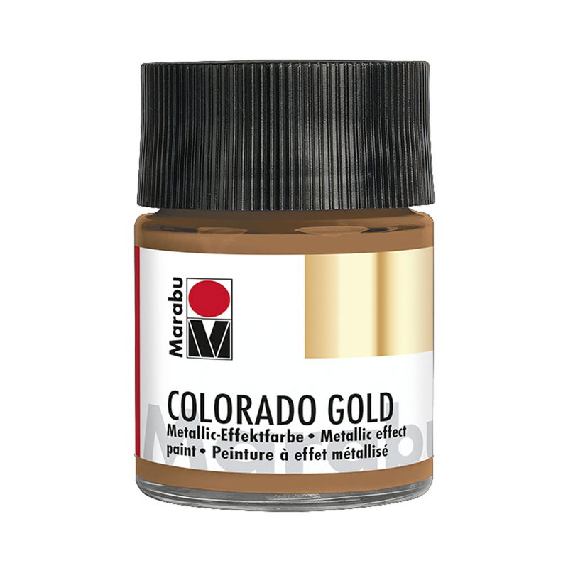 Marabu Colorado GOLD, metallicfärg i glasflaska. Färg Antique Copper