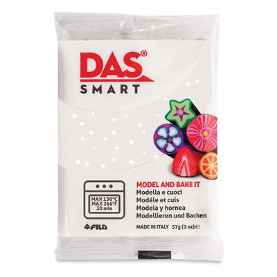 DAS Smart polymerlera White Glitter 57 g för ugnshärdning