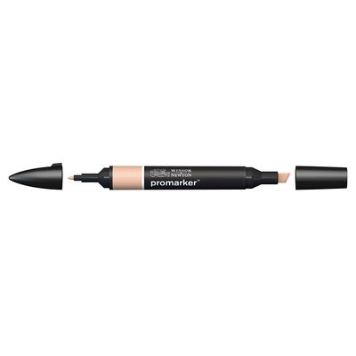 Winsor & Newton Promarker Tan O528 marker med bred snedskuren spets och smal rund spets