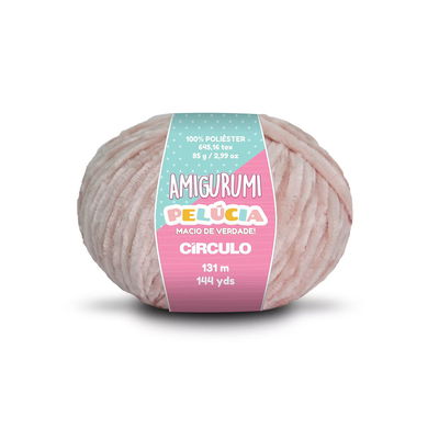 Circulo Amigurumi Pelúcia Macadamia 85 g polyestergarn med sammetslen yta för amigurumis och gosedjur