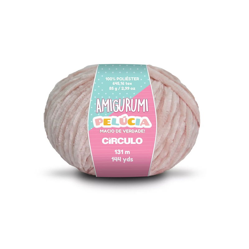 Circulo Amigurumi Pelúcia Macadamia 85 g polyestergarn med sammetslen yta för amigurumis och gosedjur