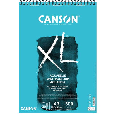 Canson akvarellblock A3. Canson XL akvarellblock A3, 30 ark