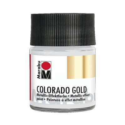 Marabu Colorado GOLD, metallicfärg i glasflaska. Färg Silver