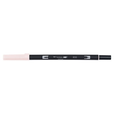 Vattenbaserad penna med två spetsar, en fineliner och en penselspets, Tombow ABT Dual brush Pale Pink