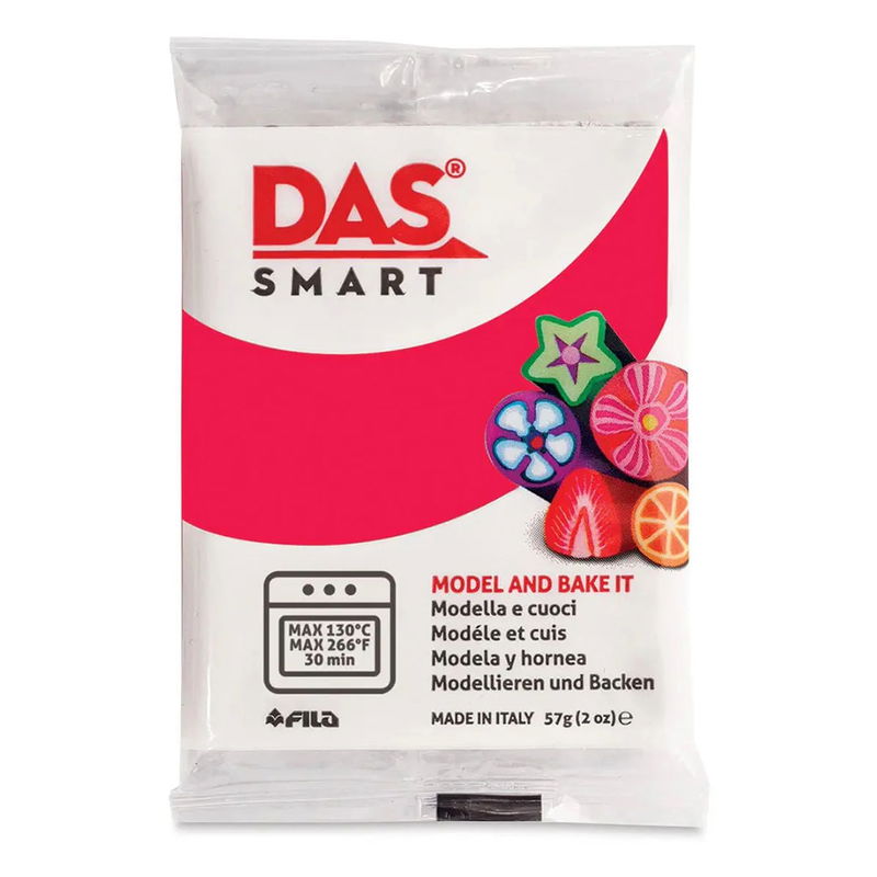 DAS Smart polymerlera Carmine Red 57 g för ugnshärdning